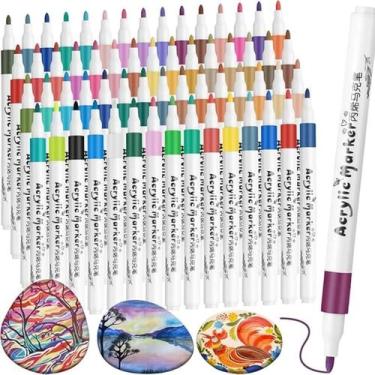 Imagem de Super Kit Profissional Canetinhas Marca Texto Touch 80 Cores 1linha Ac