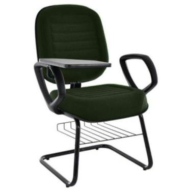 Imagem de Cadeira Universitária Com Prancheta Linha Blenda Verde - DESIGN OFFICE