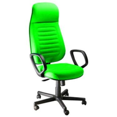 Imagem de Cadeira Presidente Com Espaldar Alto Linha Blenda Verde - DESIGN OFFIC