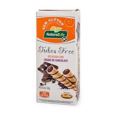 Imagem de Tubes Free Kodilar Natural Life Recheado Com Creme De Chocolate Sem Glúten 50g