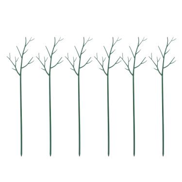 Imagem de Estacas de Suporte de Plantas, Kit de Estacas Em Forma de Ramo Verde Resistente Ao Desbotamento e Ferrugem Com Ferramentas Completas para Propagação de Plantas, Mantendo As (100cm)