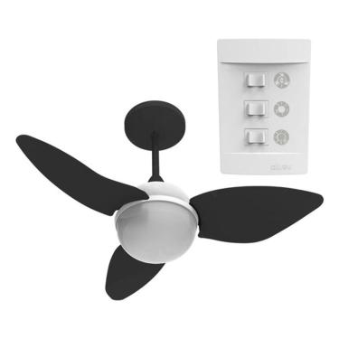 Imagem de Ventilador De Teto Preto 220v 130w 81cm Aliseu Smart