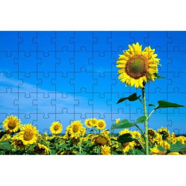 Imagem de Quebra-Cabeça Campo De Girassol De 150 Peças Em Mdf