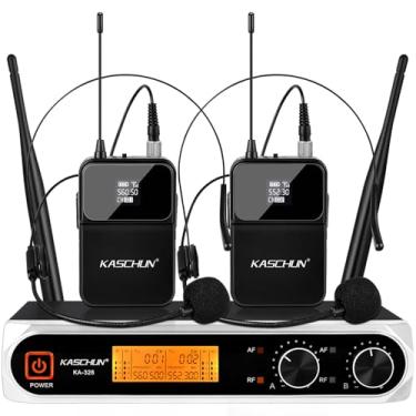 Imagem de Microfone sem fio, sistema profissional de microfone dinâmico sem fio, Microfono Inalambrico Professional, alcance de 30 metros, adequado para DJ, igreja, karaokê, casa e KTV