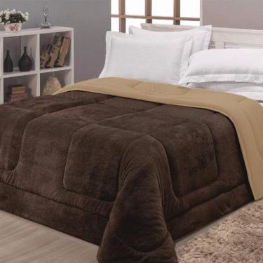 Imagem de Coberdrom Plush Casa Dona Tabaco Casal 200 x 220 cm