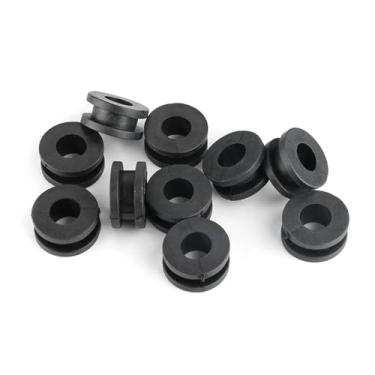 Imagem de Arruelas de Motocicletas, Lavadoras de Borracha Preta de 10pcs Kit Variadas, Abdominais, Abstos Em Travadores de Travadores de Velocidade de Fixadores de Clipes para, para, para //