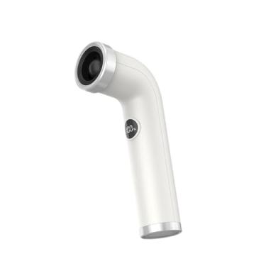 Imagem de XLWLLNJ Ventilador portátil com 100 velocidades, ventilador de resfriamento de ar ajustável com visor digital para praia, ar livre, viagens, casa, verão, Damasco