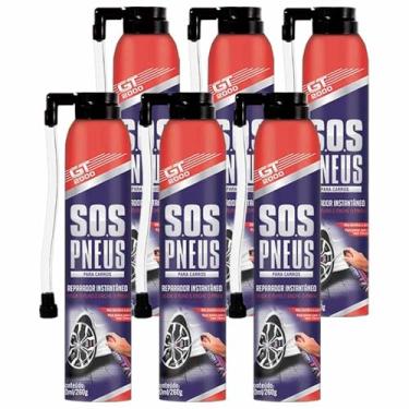 Imagem de Kit 6 Reparador de Pneus Instantâneo GT Premium 400ml GT2000