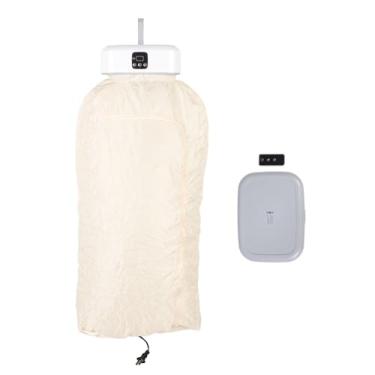 Imagem de Yosoo Secador de Roupas Portáteis, Secagem Rápida Mini Secador de Roupa Elétrica Silenciosa para 9 a 12 Roupas, de Aquecimento Eficiente, Tecnologia de Redução de Ruído, Tamanho (plugue americano)