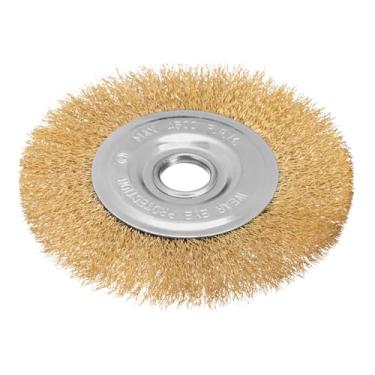 Imagem de MTX Escova Circular Laronada Ondulada, 150mm, Furo 22,2mm, Para Esmerilhadeira - Limpeza Profissional em Metal, Madeira e Plástico