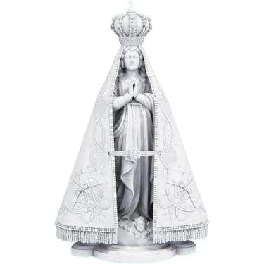 Imagem de Estátua Religiosa Imagem Nossa Senhora de Aparecida (Cor Mármore)