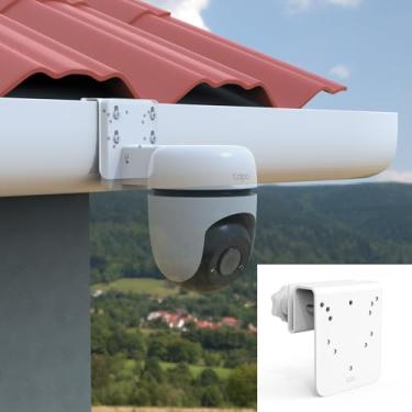 Imagem de Koroao Suporte de calha compatível com câmeras de segurança TP-Link Tapo Outdoor Pan/Tilt Wi-Fi (C530WS C520WS/C510W/C500/C501GW/TC40/TC41/TC40GW/C51A/C52A) Câmeras de segurança (branco)