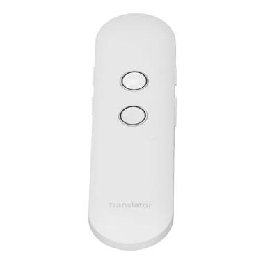 Imagem de Naroote Dispositivo de Tradutor de Idiomas, Tradutor de Voz de Duas Vias Portátil Em Tempo Real para Negócios (Branco)