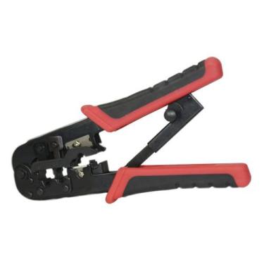 Imagem de Alicate de Crimpar RJ45 RJ11 RJ12 com Catraca Hikari HK-303