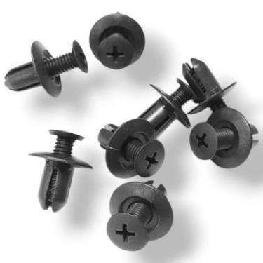 Imagem de Fixadores Presilha Parafuso Plástico Automotivo 100 Peças - NEBI MAGAZ