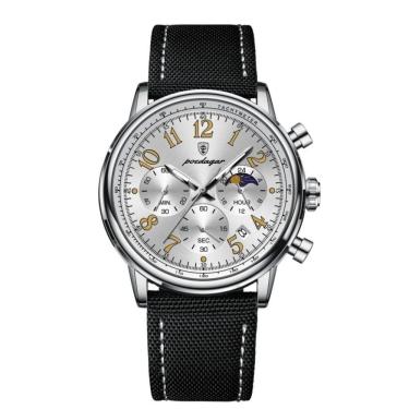 Imagem de Relógio Esportivo Militar Masculino à Prova D`agua Quartzo Multifuncional Branco