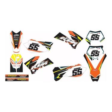 Imagem de Kit Adesivos Moto Cross Trilha Ktm Exc