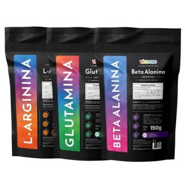 Imagem de Glutamina - L-Arginina - Beta-Alanina  150g  vitaease, Sem sabor