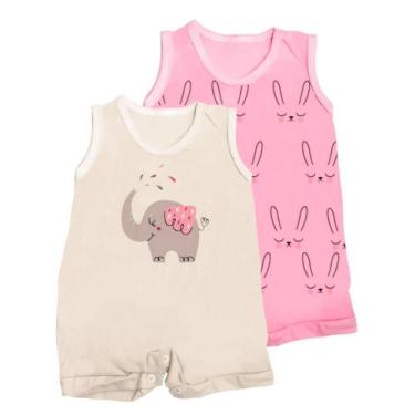 Imagem de Kit Roupa De Bebê 2 Peças Macacão Regata Banho De Sol Verão - Koala Ba