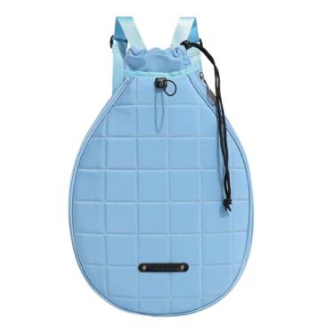 Imagem de simhoa Bolsa de ombro para raquete de tênis e badminton, mochila leve com grande espaço, Azul