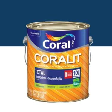 Imagem de Tinta Esmalte Sintetico Alto Brilho Balance Zero Odor Coralit Azul Del