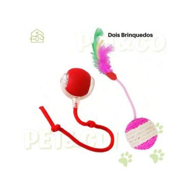 Imagem de Kit para Gatos com Bolinhas e Pelúcias  Você Escolhe - NoBrand, Rosê