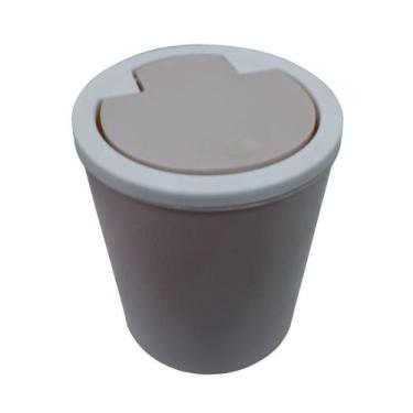 Imagem de Lixeira com Tampa Click 5 Litros 2446970 Rosa - Quanhe