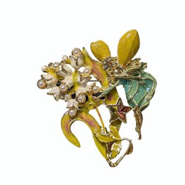 Imagem de Broche de flor para mulheres - Elegante feito à mão cristal e pérola strass boutonniere para chapéu, bolsa, terno, vestido, cachecol, acessórios de fantasia de xaile broches e alfinetes para mulheres