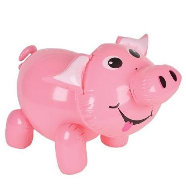 Imagem de Inflate Pig | 61 cm | 1 peça | Brinquedo inflável para decoração de festa temática de animais de fazenda