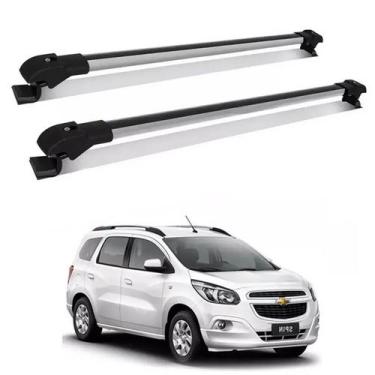 Imagem de Rack Teto Travessa Gm Spin 2012 A 2024 Slim Prata - Cristalcar