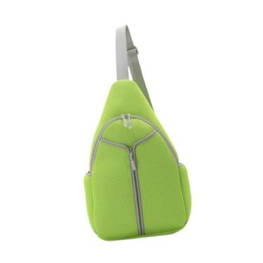 Imagem de YIJU Bolsa de Pickleball, Bolsa Tiracolo, Mochila Tiracolo com Vários Compartimentos para Tênis, Mochila Transversal para Viagem de Racketball para Homens, Verde