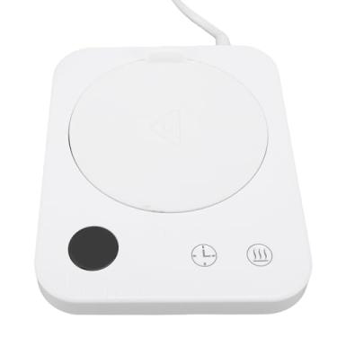 Imagem de Asixxsix Caneca de café Mais Quente para Mesa, Copo de café Elétrico Mais Quente Com 4 Temperaturas e Desligamento Automático, Bebida Elétrica de café Mais Quente que Quente (EU)