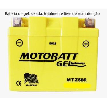 Imagem de Bateria de Gel para moto Motobatt Biz 100 125 Pop Scooter Sundown Mtz5