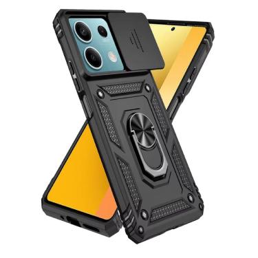 Imagem de Capa Capinha Armadura C/ Proteção da Camera Suporte Anel 360 Para Pooco X6 5G