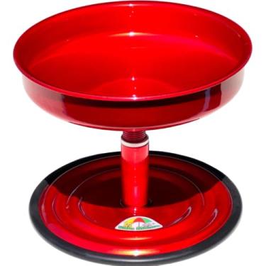 Imagem de Comedouro Elevado Vida Mansa AU AU Para Cães Regulável Antiformiga Taça Postura Correta (Vermelho)