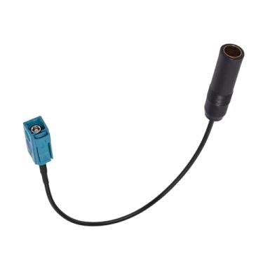 Imagem de Yuslao Cabo adaptador universal de antena de rádio estéreo para carro, 6 polegadas, 15 cm, Fakra Z fêmea para soquete DIN, cabo de extensão de antena de veículo para áudio estéreo de carro, unidade de
