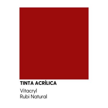 Imagem de Tinta Semibrilho Premium Vermelhos - Vitacryl, Rubi Natural, 3,6 lts
