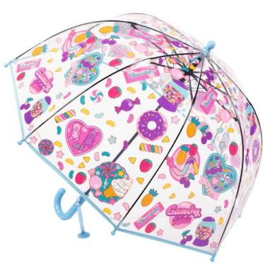 Imagem de Guarda-chuva Cybyq-Family Kids Clear Dome Bubble para Rain Candy
