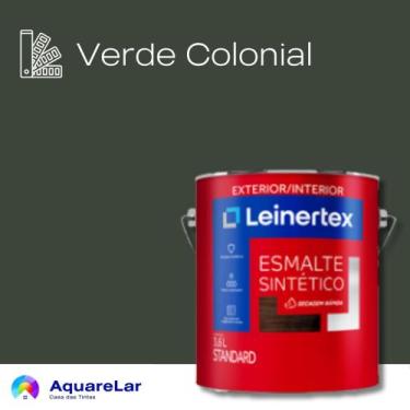 Imagem de Esmalte Sintético Leinertex Brilhante 3,6L, VERDE COLONIAL, 3,6L