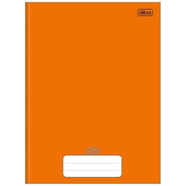 Imagem de Tilibra - Caderno Brochura Capa Dura Universitário D+ Laranja 96 Folhas, 317331