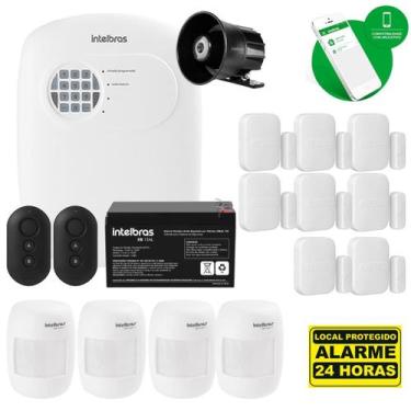 Imagem de Kit Alarme Sem Fio Intelbras ANM 24 NET com 12 Sensores e Acesso Via A