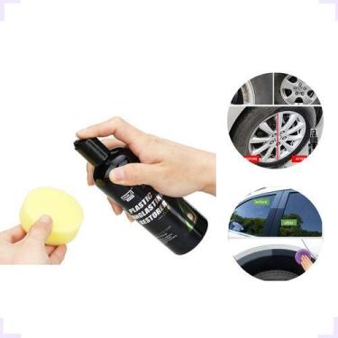 Imagem de Revitalizador Plastico Volta Brilho De Carro Premium Preto - HDL, 50ml