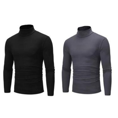 Imagem de Camisa segunda pele gola alta /kit com 2 unidades - Freitas Modas, Pre