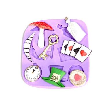 Imagem de Molde de silicone alice para confeitar f59 - Confeitaria dos moldes