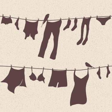 Imagem de Livelynine Papel de parede de 44,5 x 701 cm Peel and Stick Lavanderia estilo casa de fazenda tons castanho-acinzentado escuro Boho papel de parede divertido padrão neutro vinil papel de parede tema