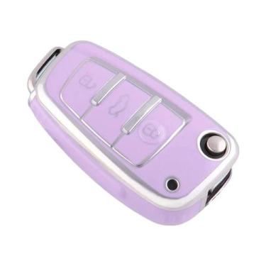 Imagem de Capa De Chave Dobrável Em TPU Para Audi A3 A4 A5 A6 A7 A8 Q3 Q5 Q7 TT,