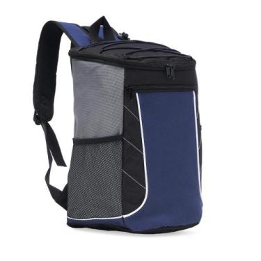 Imagem de Mochila Térmica 18L Ombro Costas Reforçada Compartimentos Bolsos - ZZ,