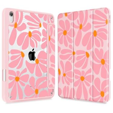 Imagem de May Chen Capa fina para iPad mini 7 (A17 Pro, 7ª geração) 2024/iPad mini 6 (6ª geração) 8,3 polegadas, [suporte de lápis embutido] capa à prova de choque, capa traseira transparente transparente e