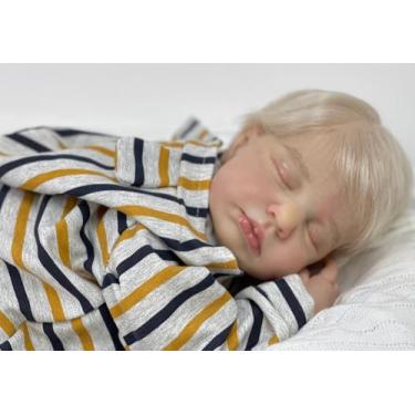 Imagem de Bebê Reborn Menino Realista Kit Lou Lou Lançamento Corpo Inteiro Vinil