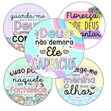 Imagem de 50 Adesivo Etiquetas Frases Inspiradoras Sortidas Religiosas